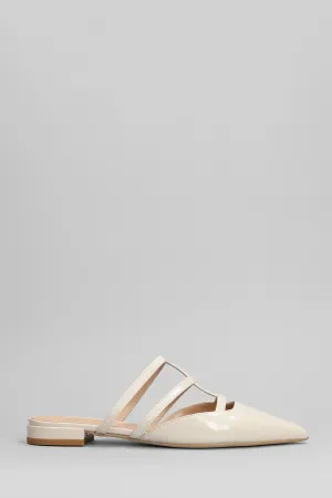 Slipper-Mule in beige leather