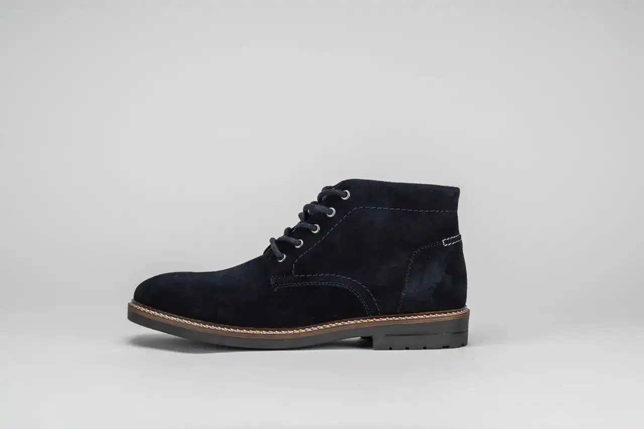 Sloane Mens Brooks 21022 Desert Boots Navy Suede