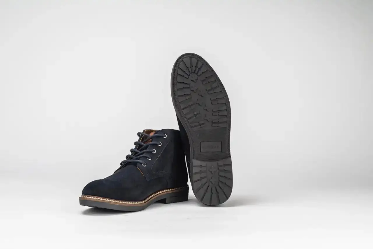 Sloane Mens Brooks 21022 Desert Boots Navy Suede