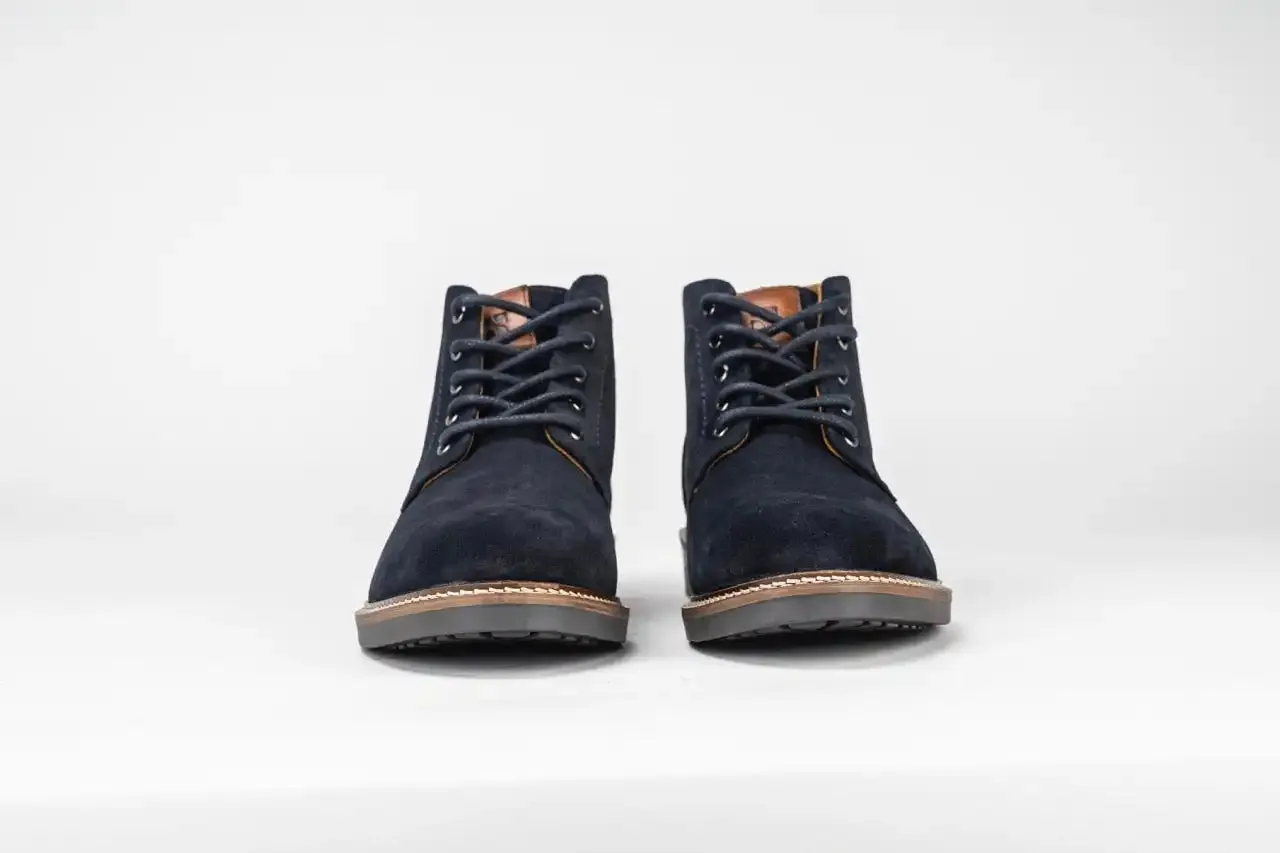 Sloane Mens Brooks 21022 Desert Boots Navy Suede