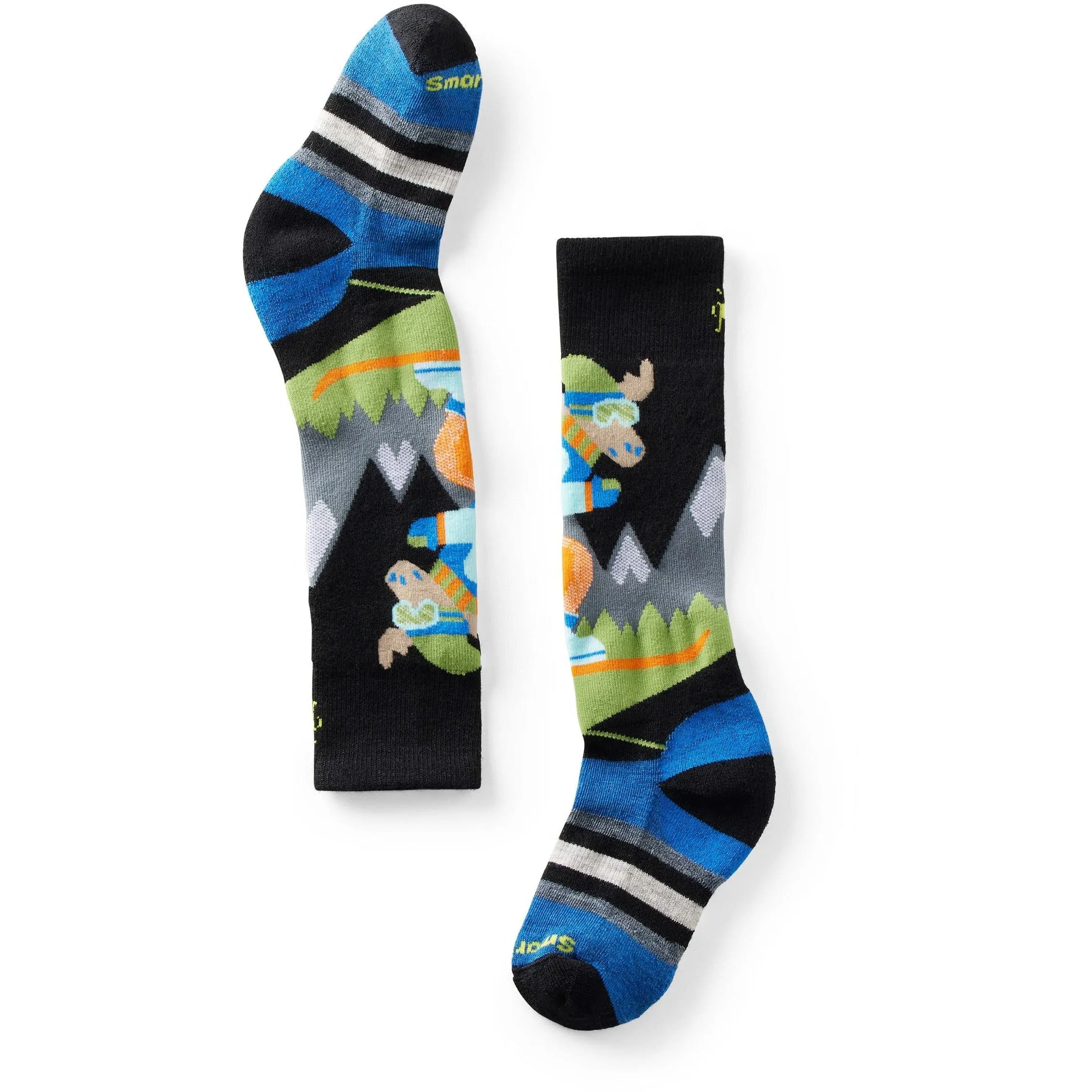 Smartwool Kids Wintersport Full Cushion Mountain Moose Pattern Knee-High Socks