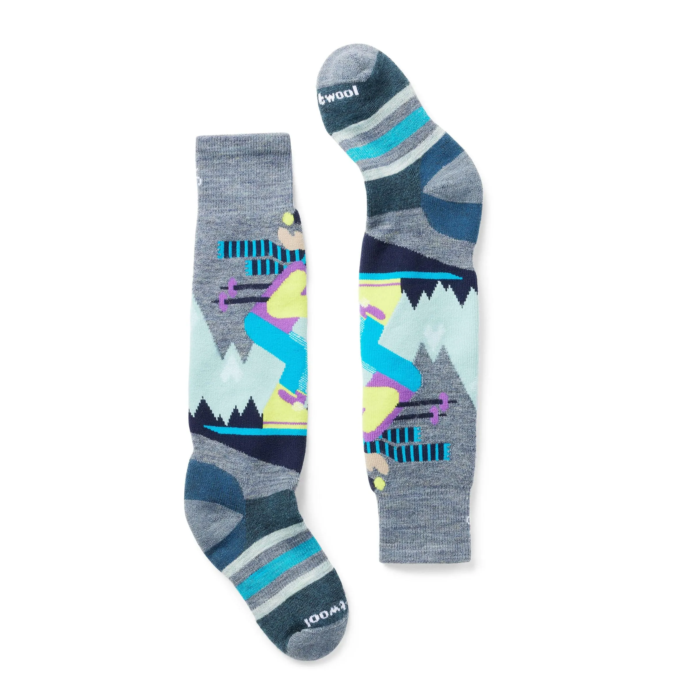 Smartwool Kids Wintersport Full Cushion Mountain Moose Pattern Knee-High Socks