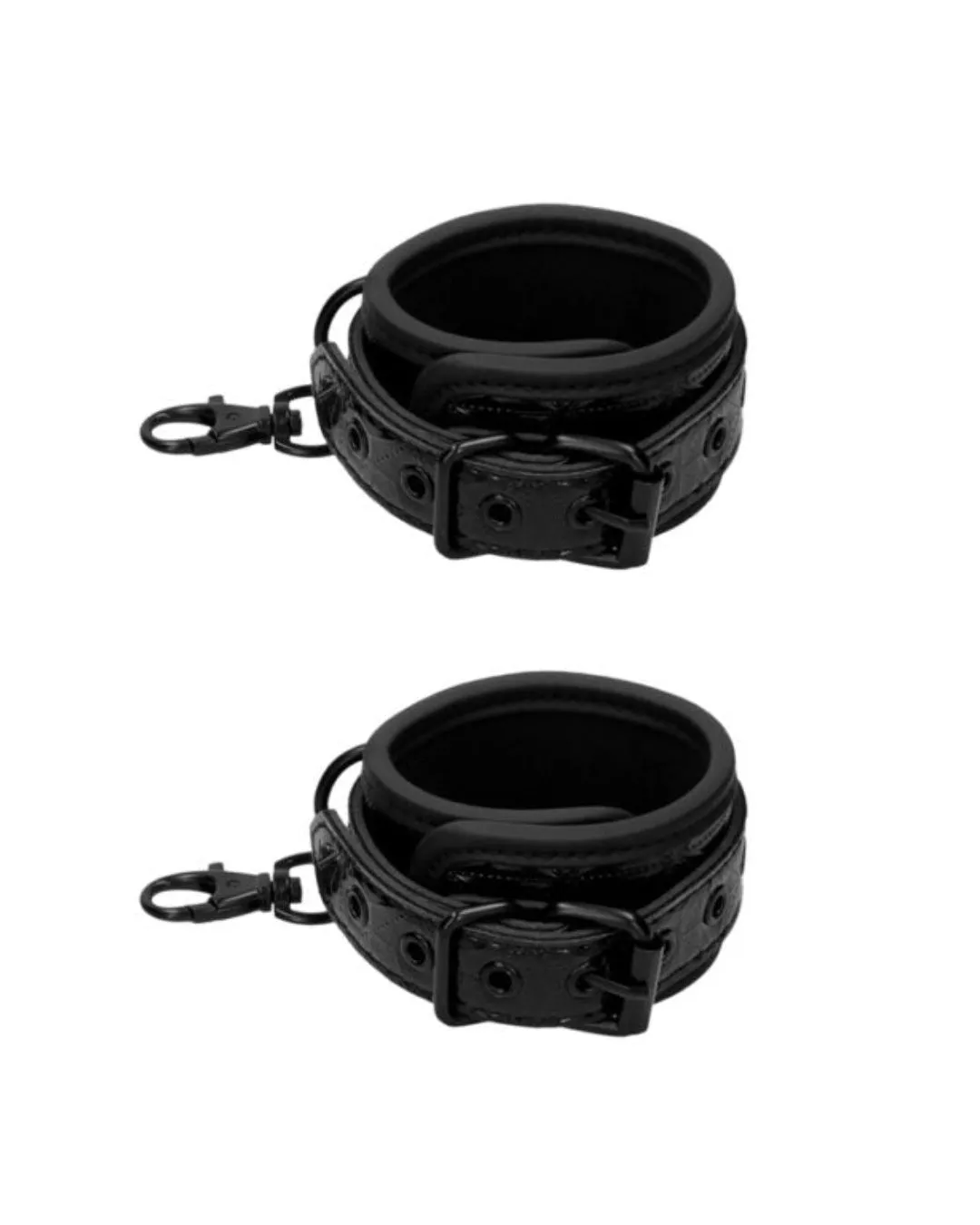 Spreader Bar with Comfortable Ankle Cuffs for BDSM Play - 16 Inch Neoprene & Vinyl Design