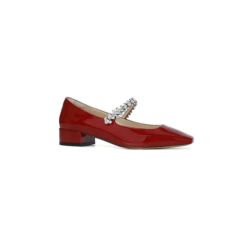 Square Toe Candy Color Ballerinas Shoes