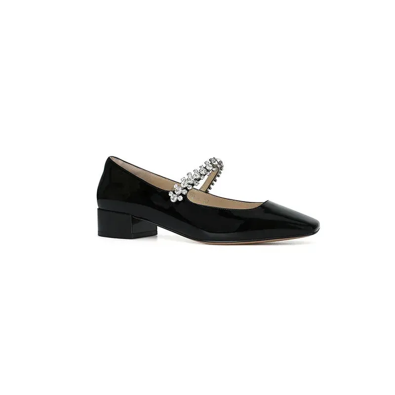 Square Toe Candy Color Ballerinas Shoes