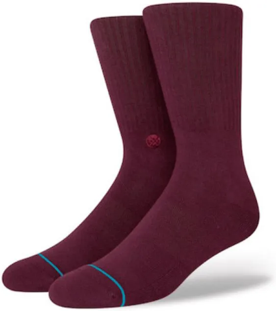 Stance Socks Unisex Icon Burgundy