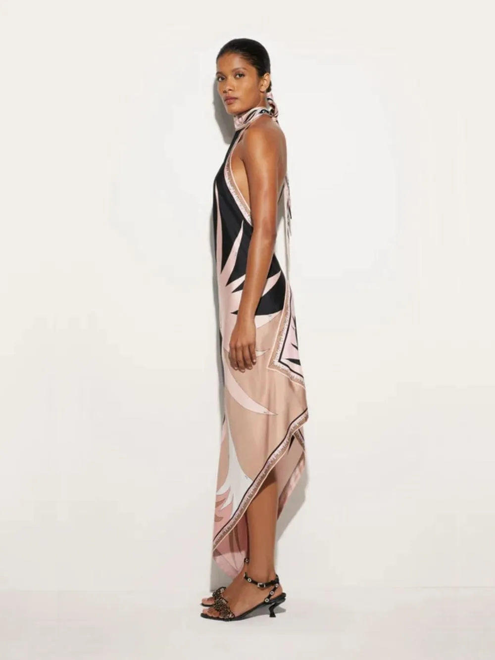 Stella Print Asymmetrical Dress
