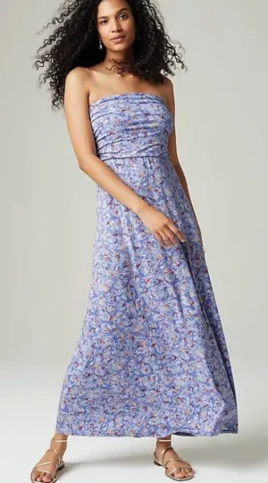 Strapless Knit Maxi Dress