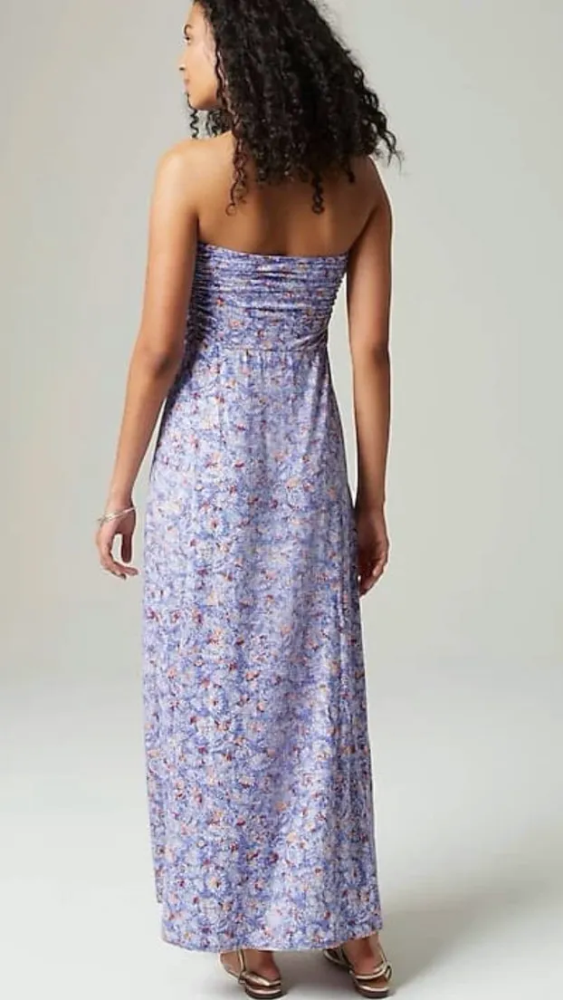 Strapless Knit Maxi Dress