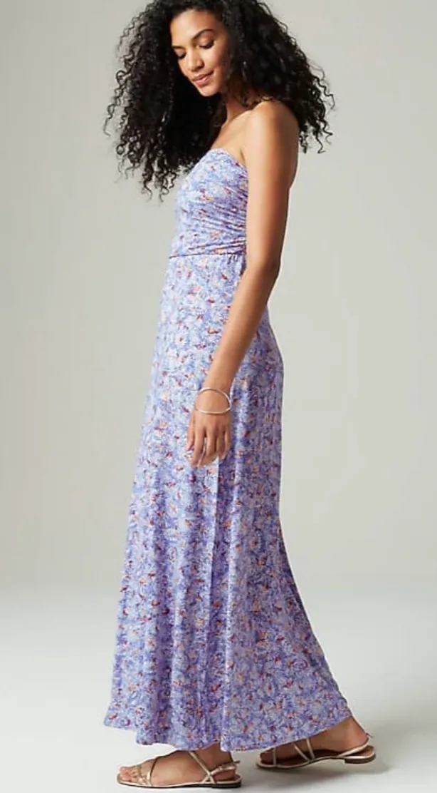 Strapless Knit Maxi Dress