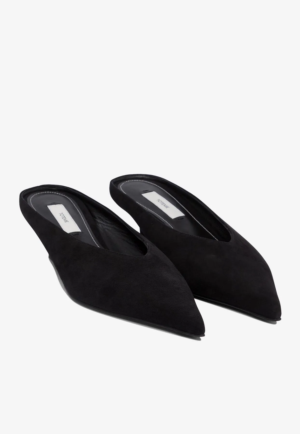 Suede Sharp Mules