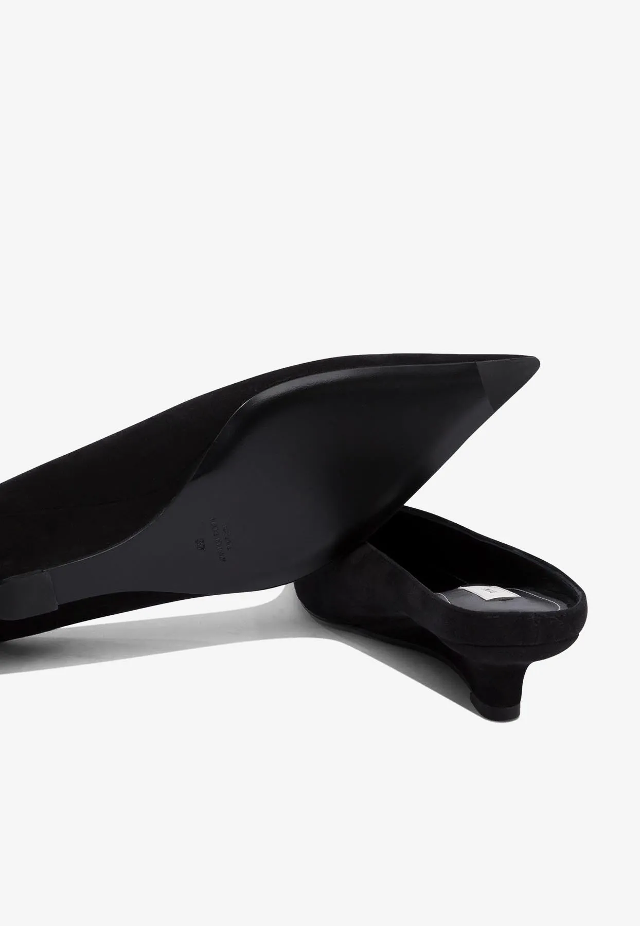 Suede Sharp Mules