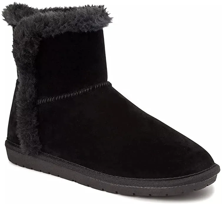 Sugar Women's Polly Slip On Winter Boots Warm Winter Booties Black 10