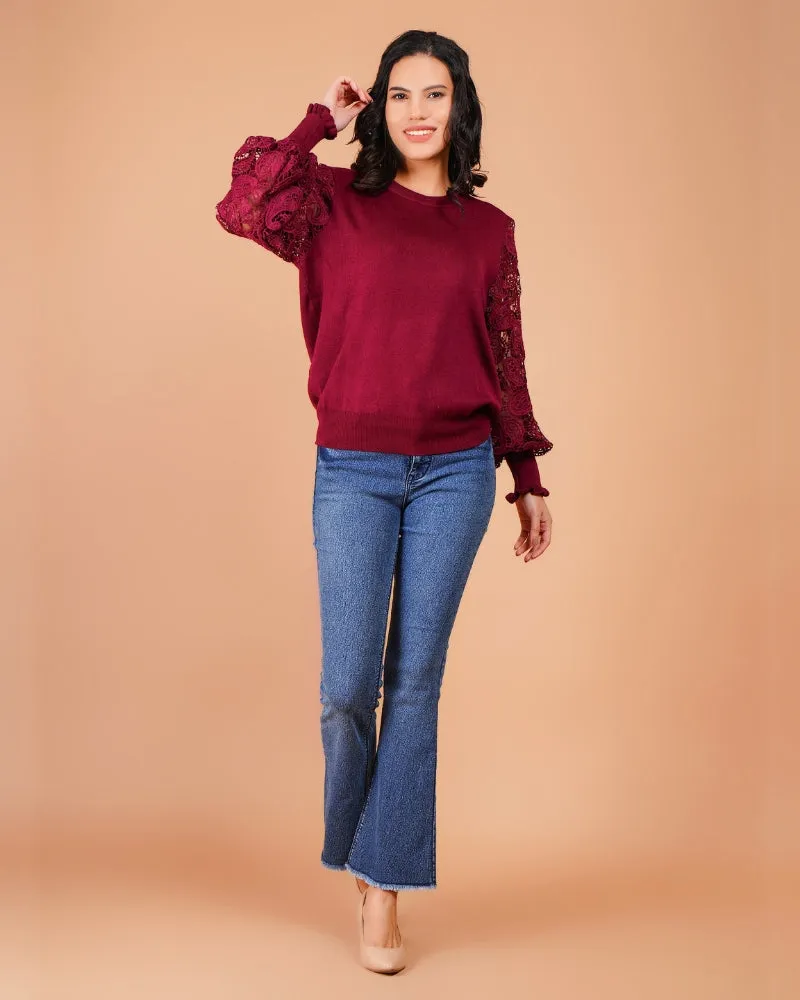 The royal rouge chic top