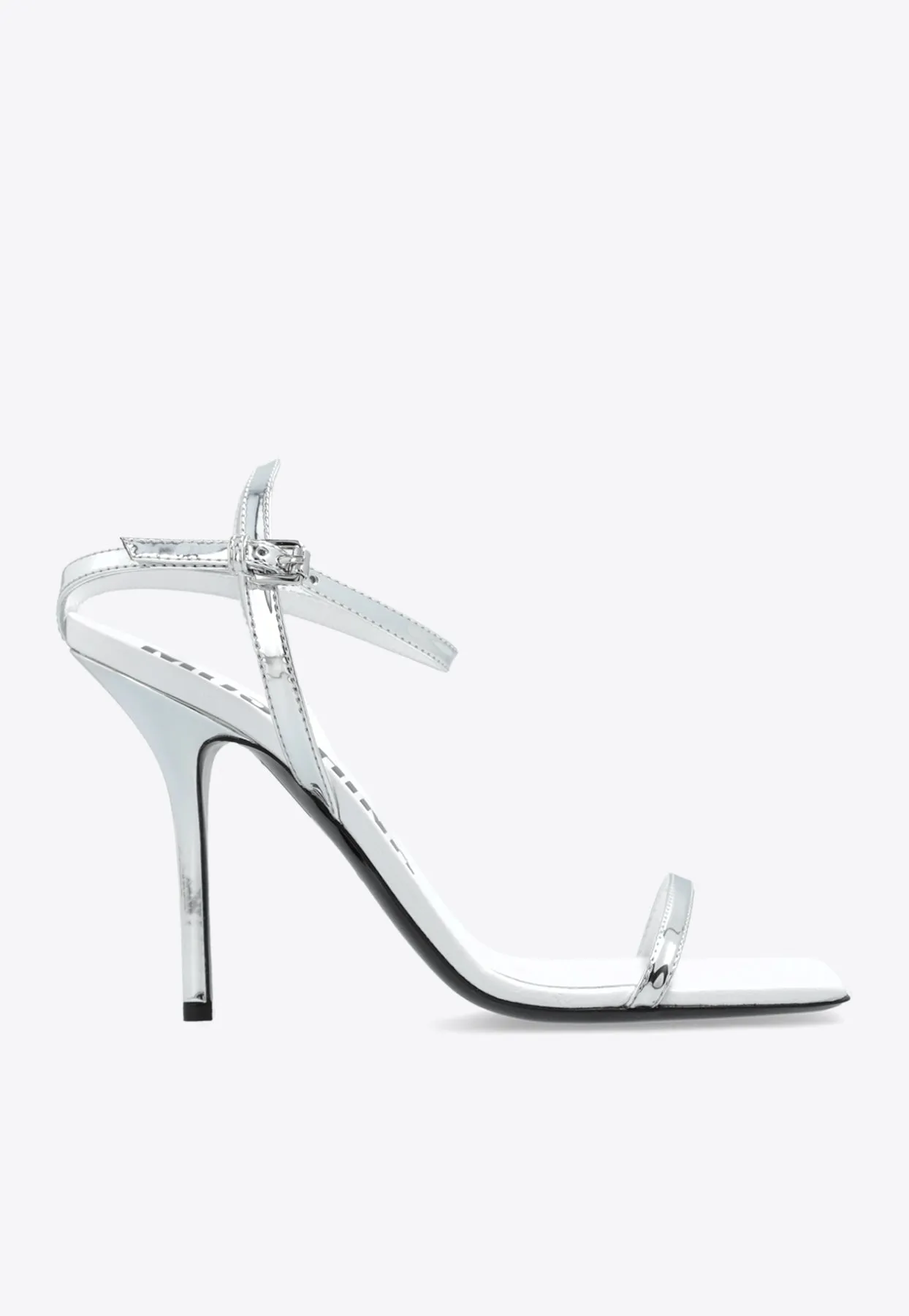 Tina 100 Mirror-Effect Leather Sandals