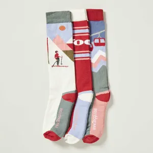 Toggi Ladies Retro Ski Socks (3 Pack)