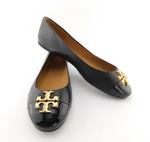 TORY-BURCH EVERLY NAPPA LEATHER BALLET FLAT SHOES