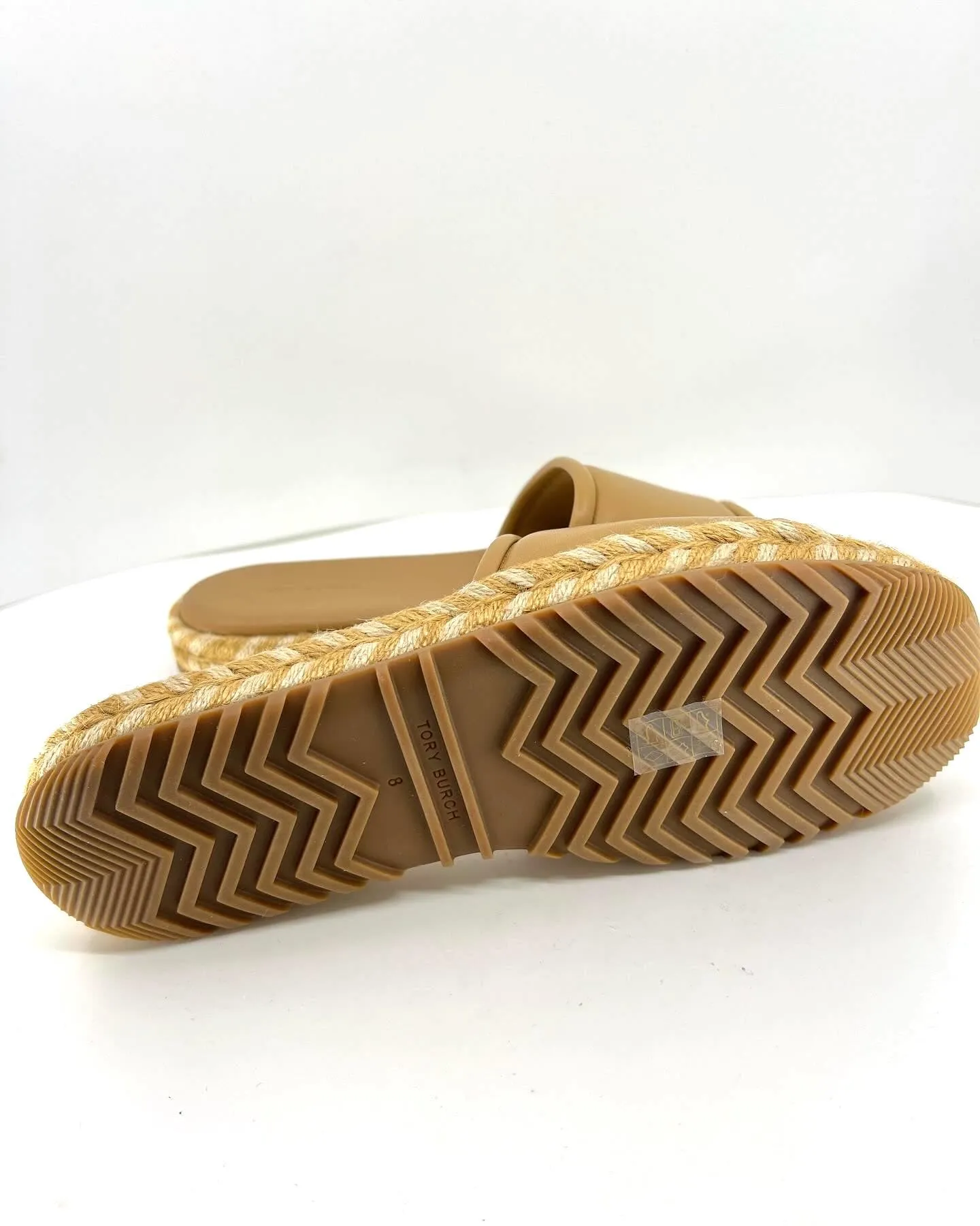 TORY BURCH LEATHER ESPADRILLE MULES
