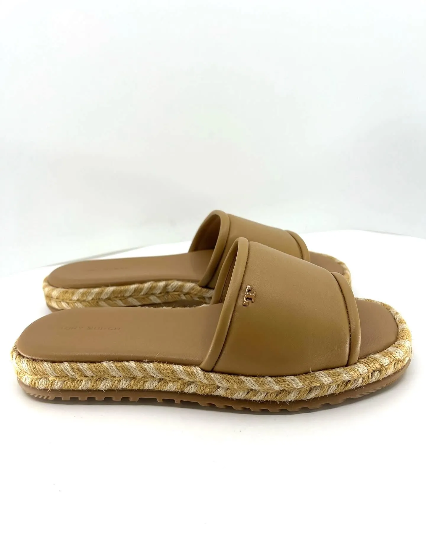 TORY BURCH LEATHER ESPADRILLE MULES
