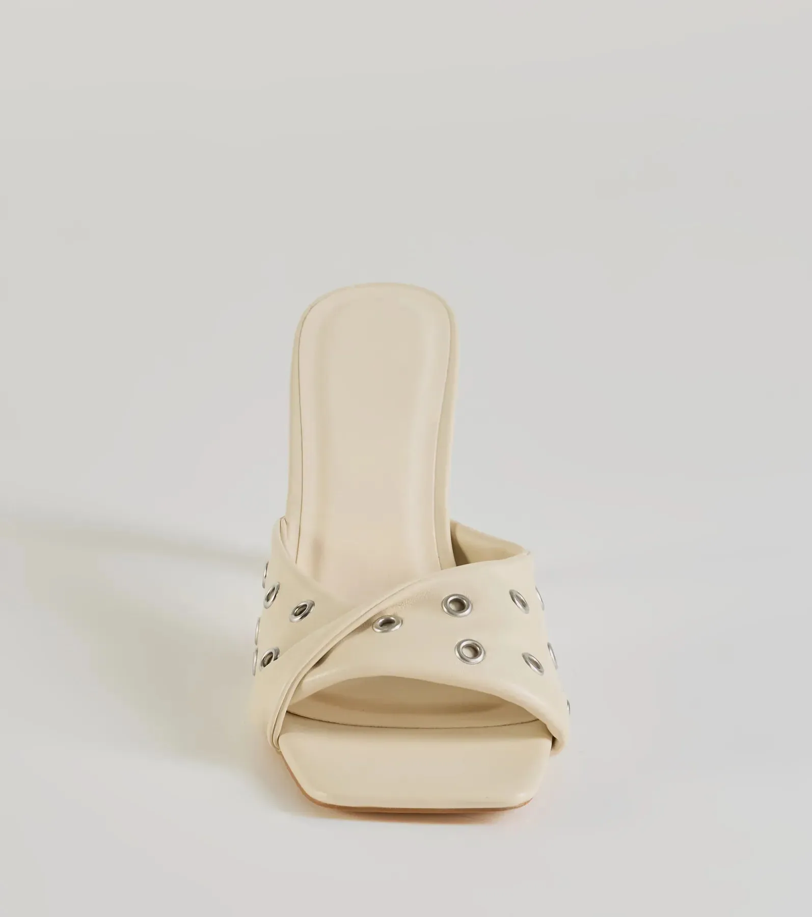 Trendy Twist Strap Stiletto Mules