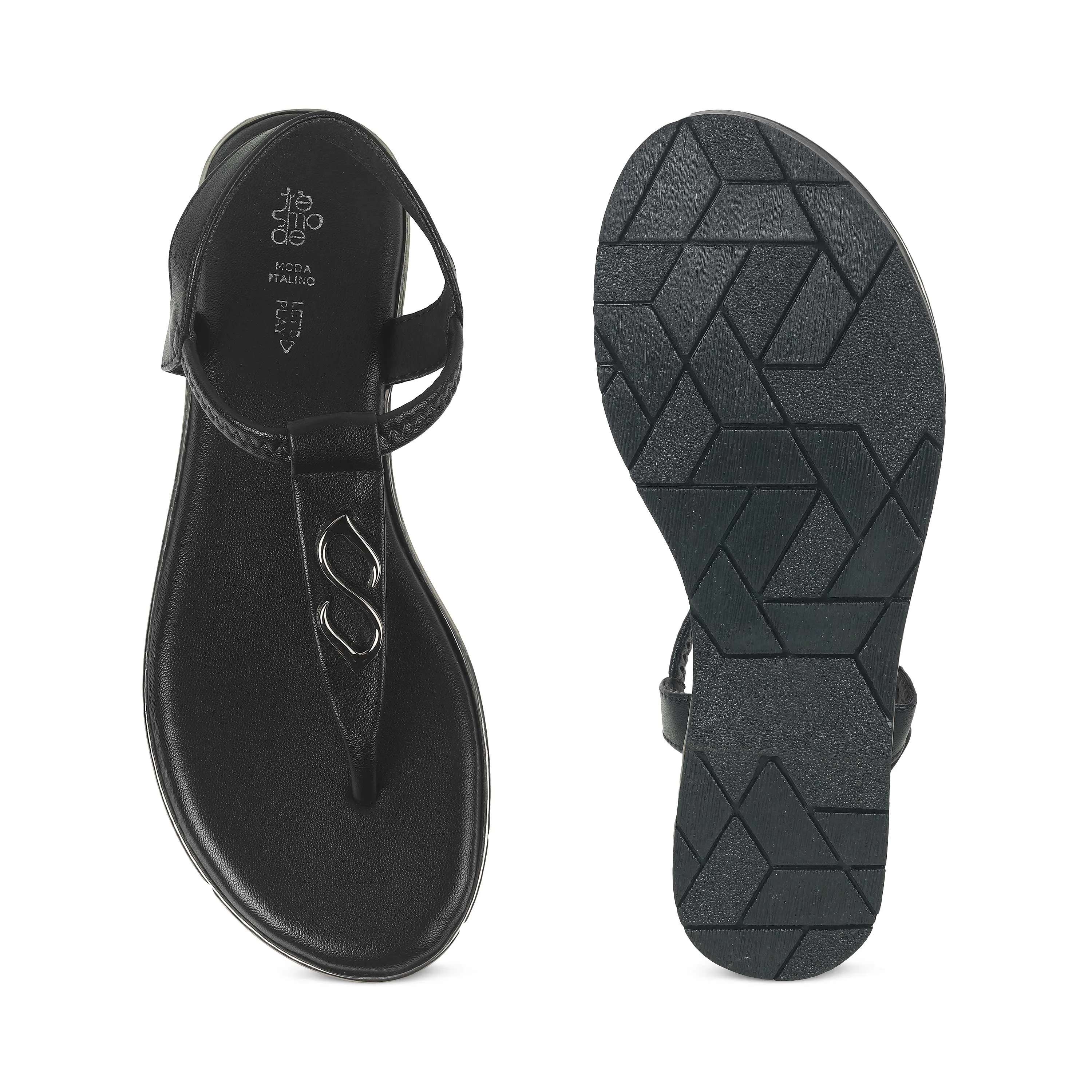 Tresmode Sola Black Women's Dress Flats