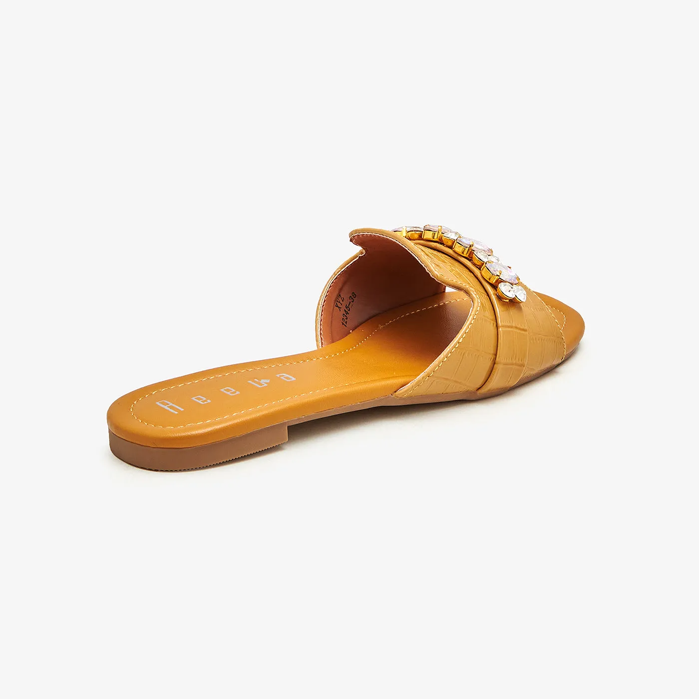 Trim Embellished Flats