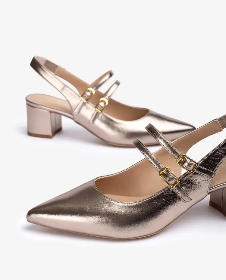 Unisa - Jacko Metallic Mary Jane Slingback