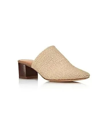 Via Spiga Mitchel 2 Woven Block Heel Mules 9M