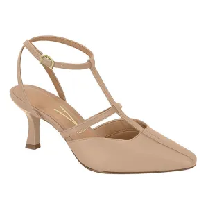 Vizzano 1365-115 Pointy Toe Strappy Pump in Beige Napa
