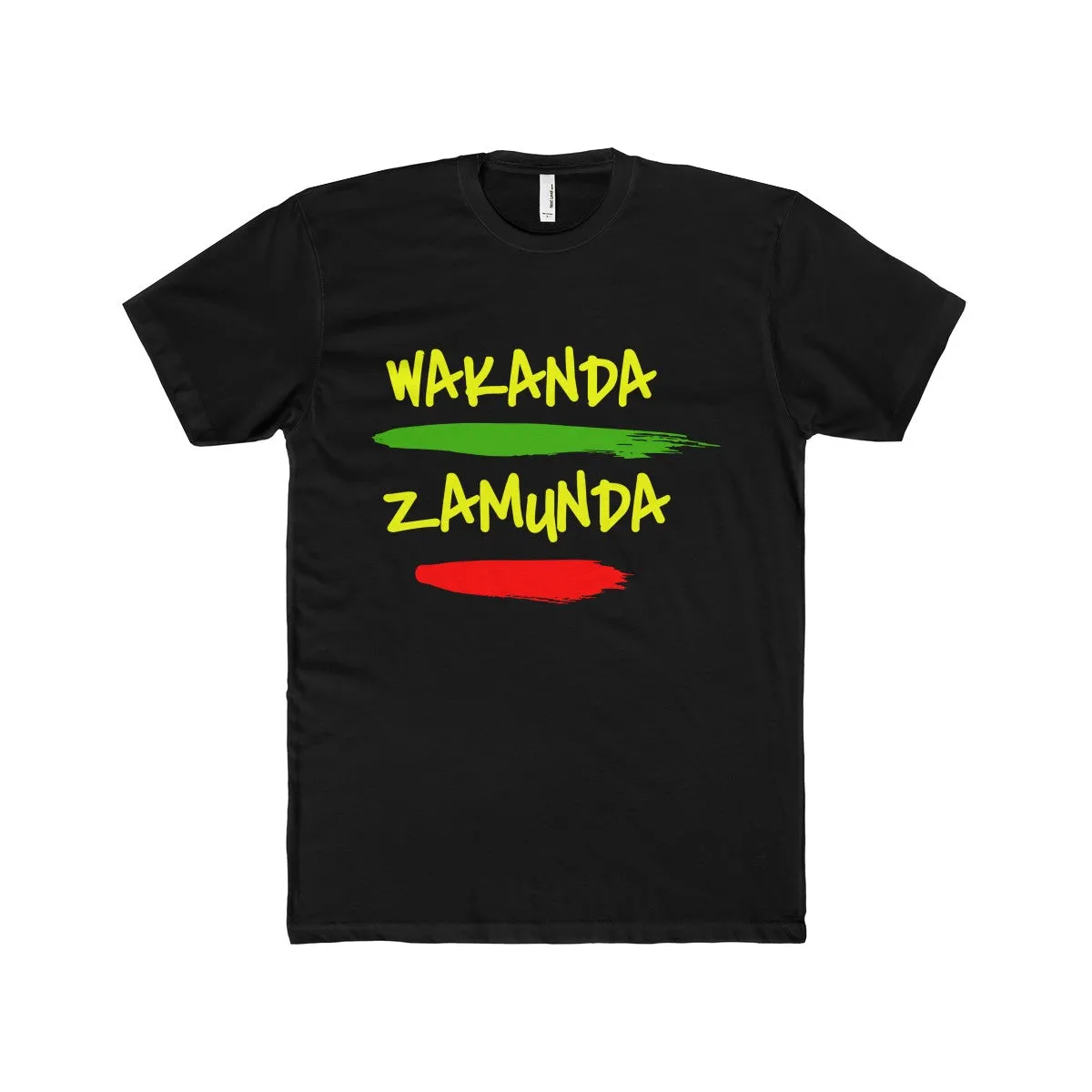 Wakanda Zamunda Black Green Red Short Sleeve Crew Tee