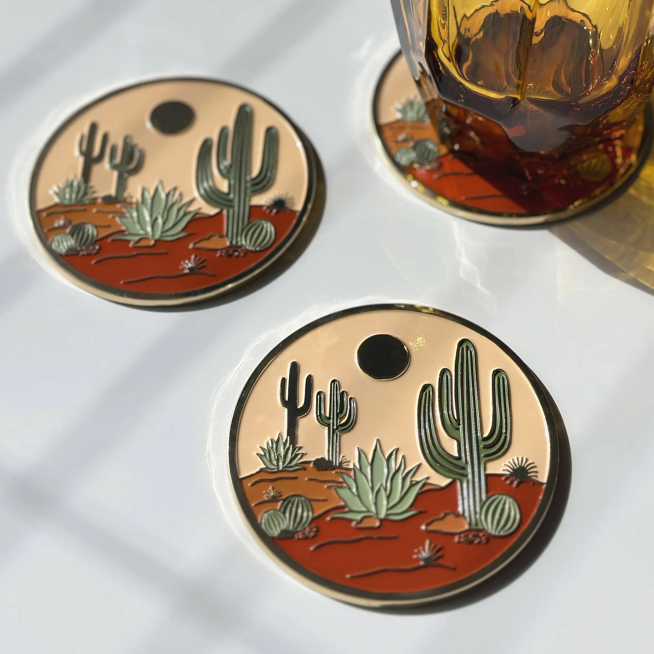 Warm Desert Luxe Coaster | Summer Gift   Garden Gift