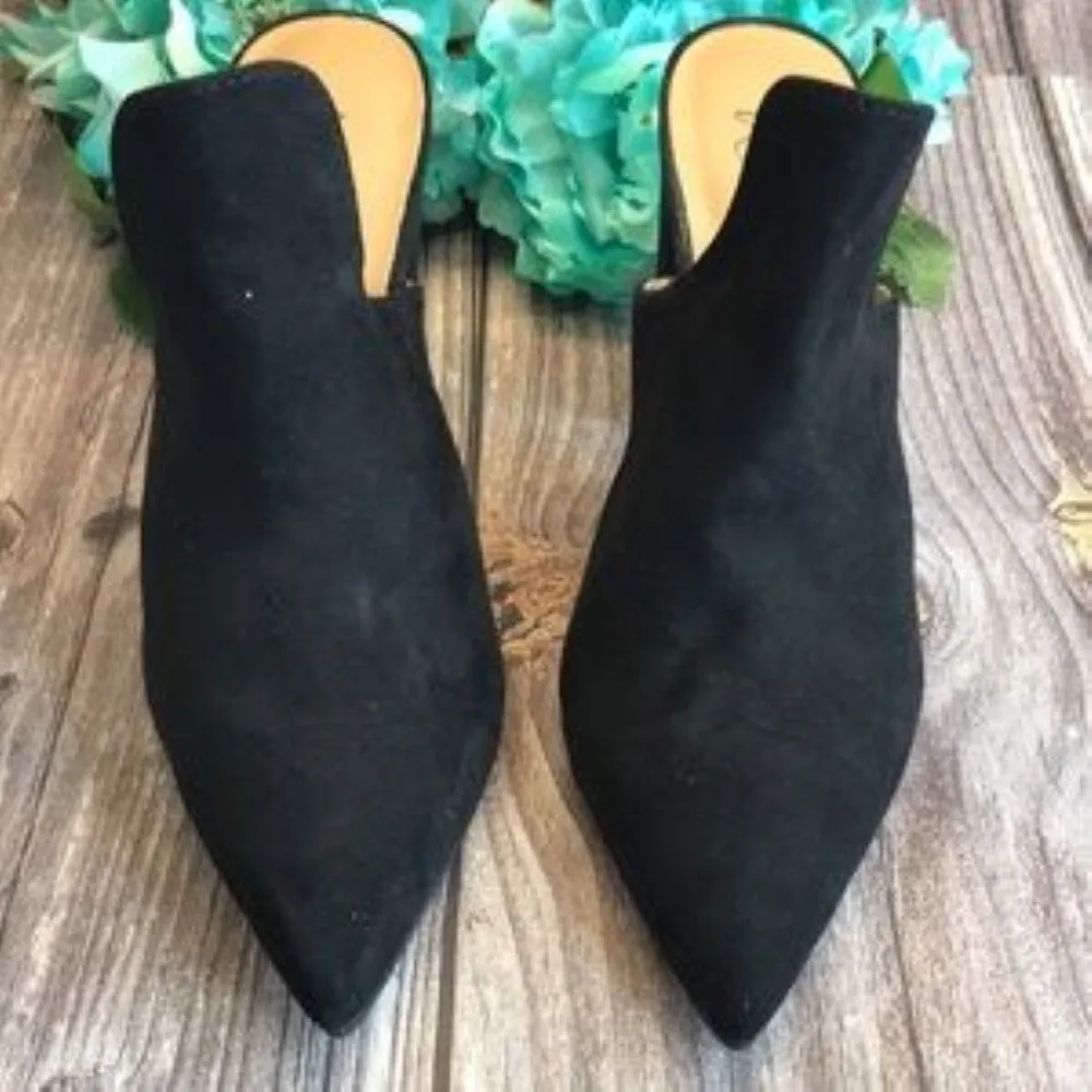 WILD PAIR Carlita Black Mules 6M