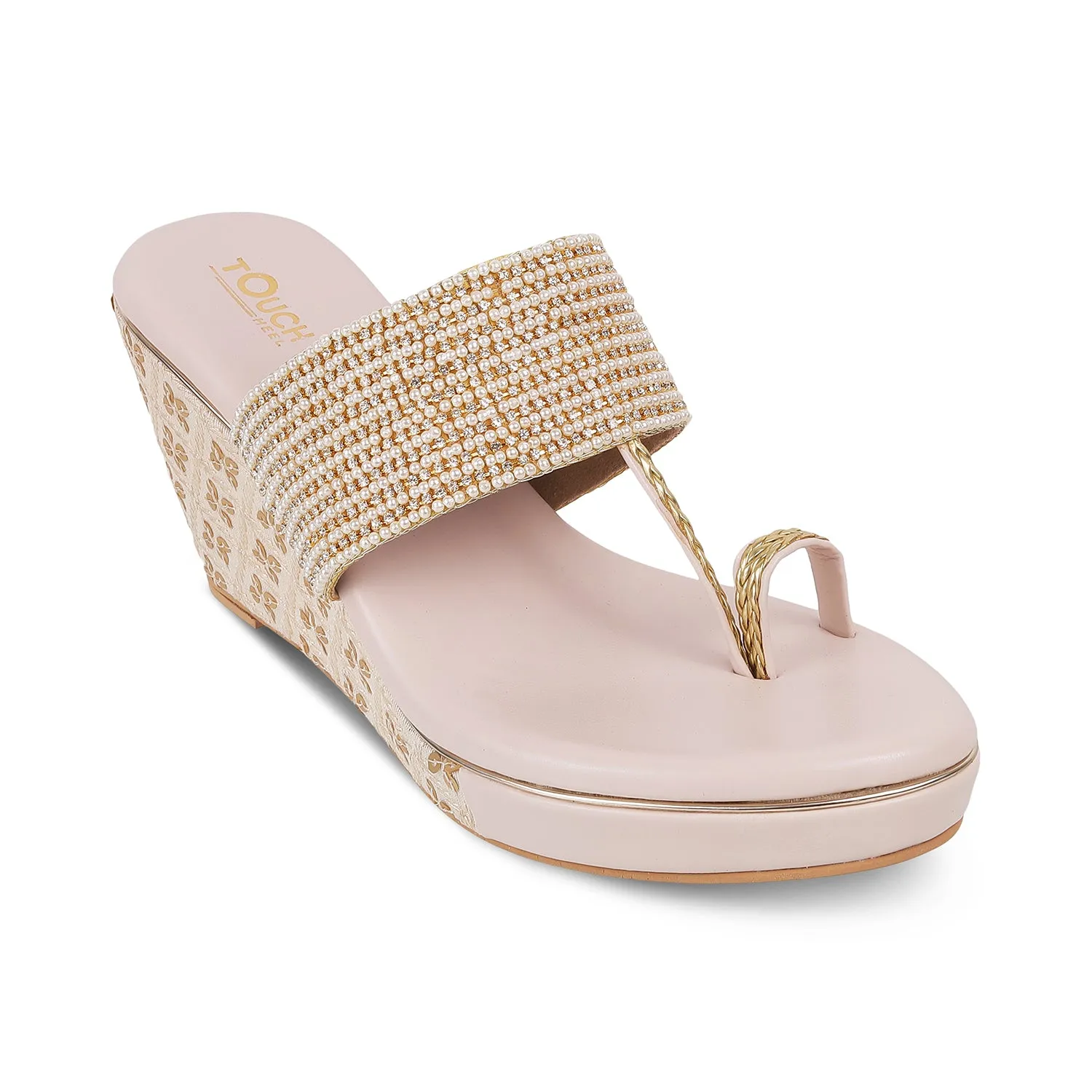 Women's Kolhapuri Slip-Ons Low-Heel Block Sandals