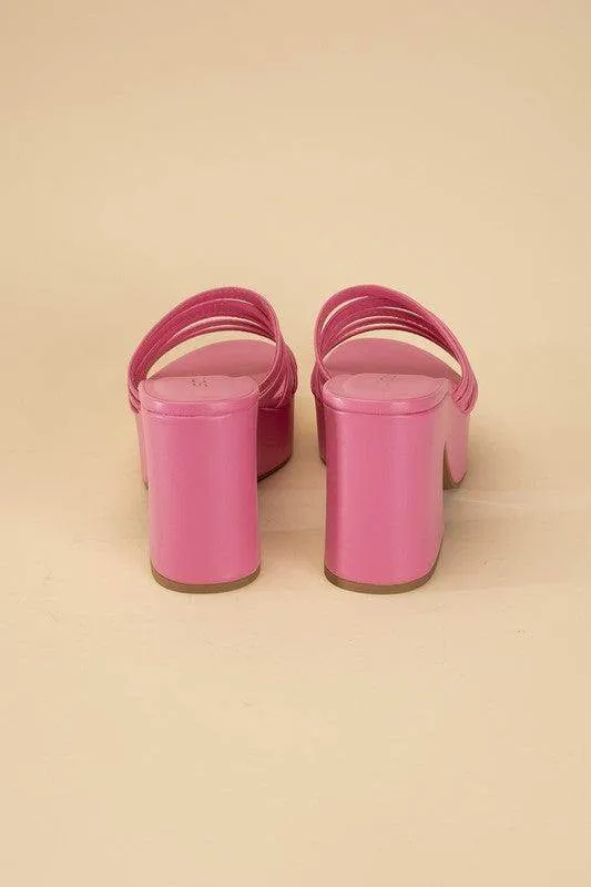 Womens Platform Mules Slides