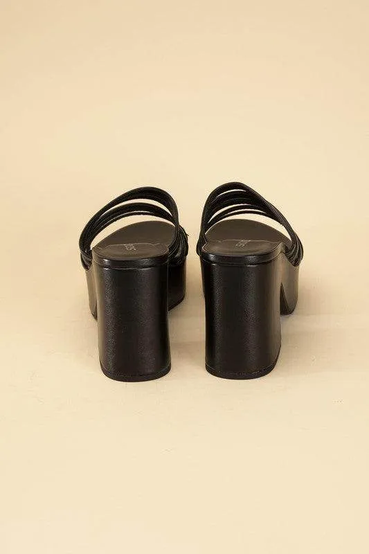 Womens Platform Mules Slides