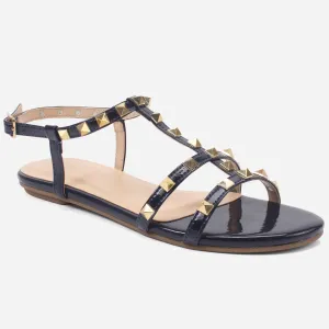 Womens "MAIDAS" Studs Detailing Flat Sandals