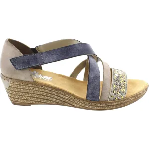 Women's Rieker 62405-42 Fanni 05 Grey/Steel/Denim Synthetic