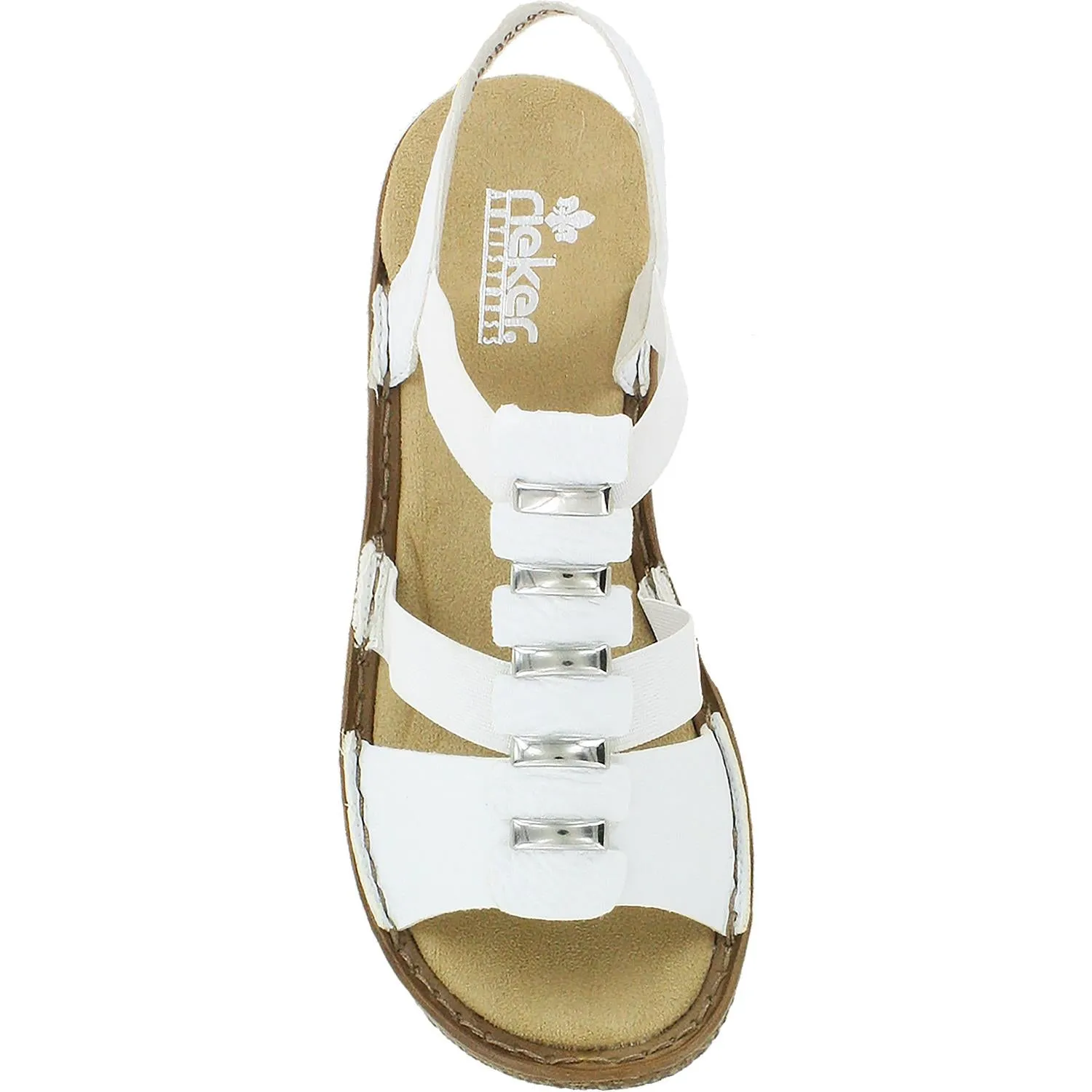 Women's Rieker 62850-80 Regina 50 White Synthetic