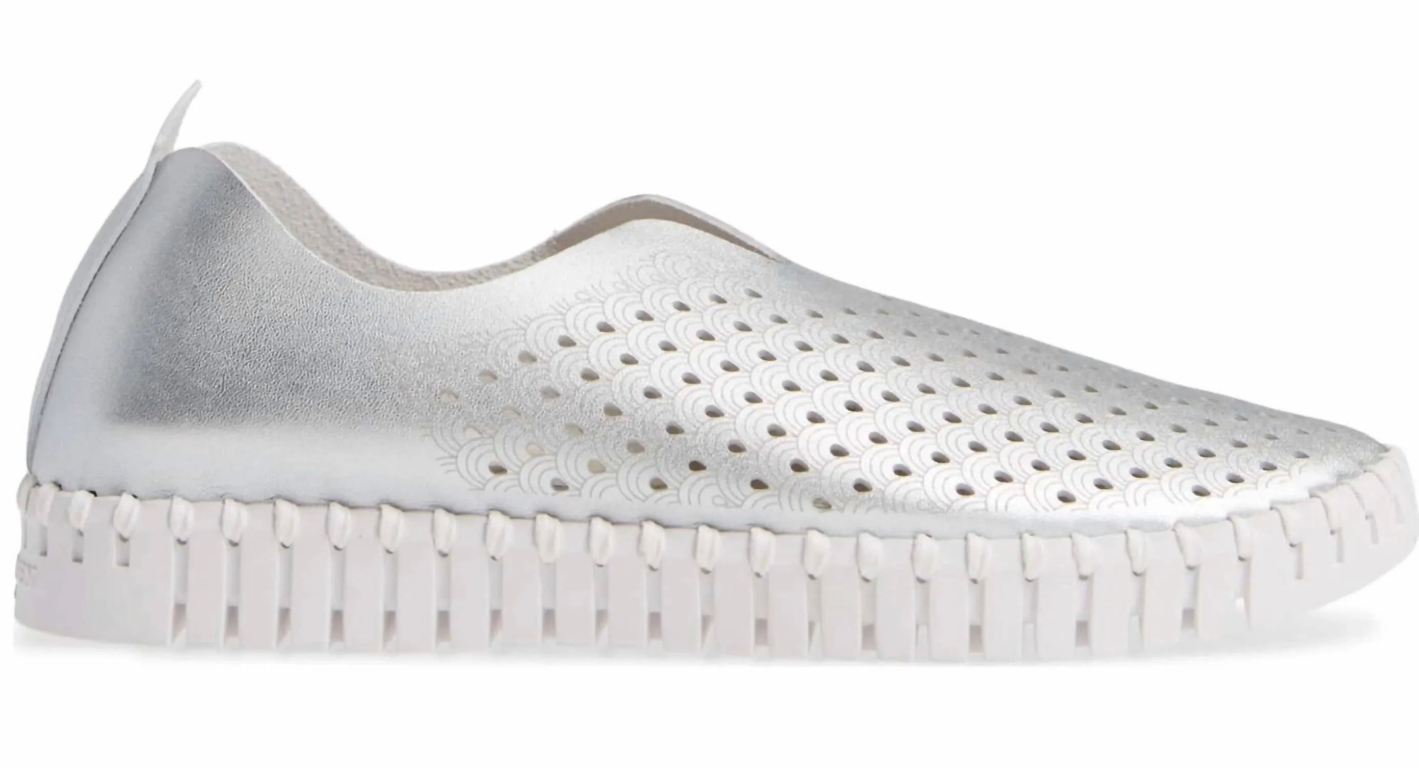 Women's Tulip Slip On Sneaker In Silver