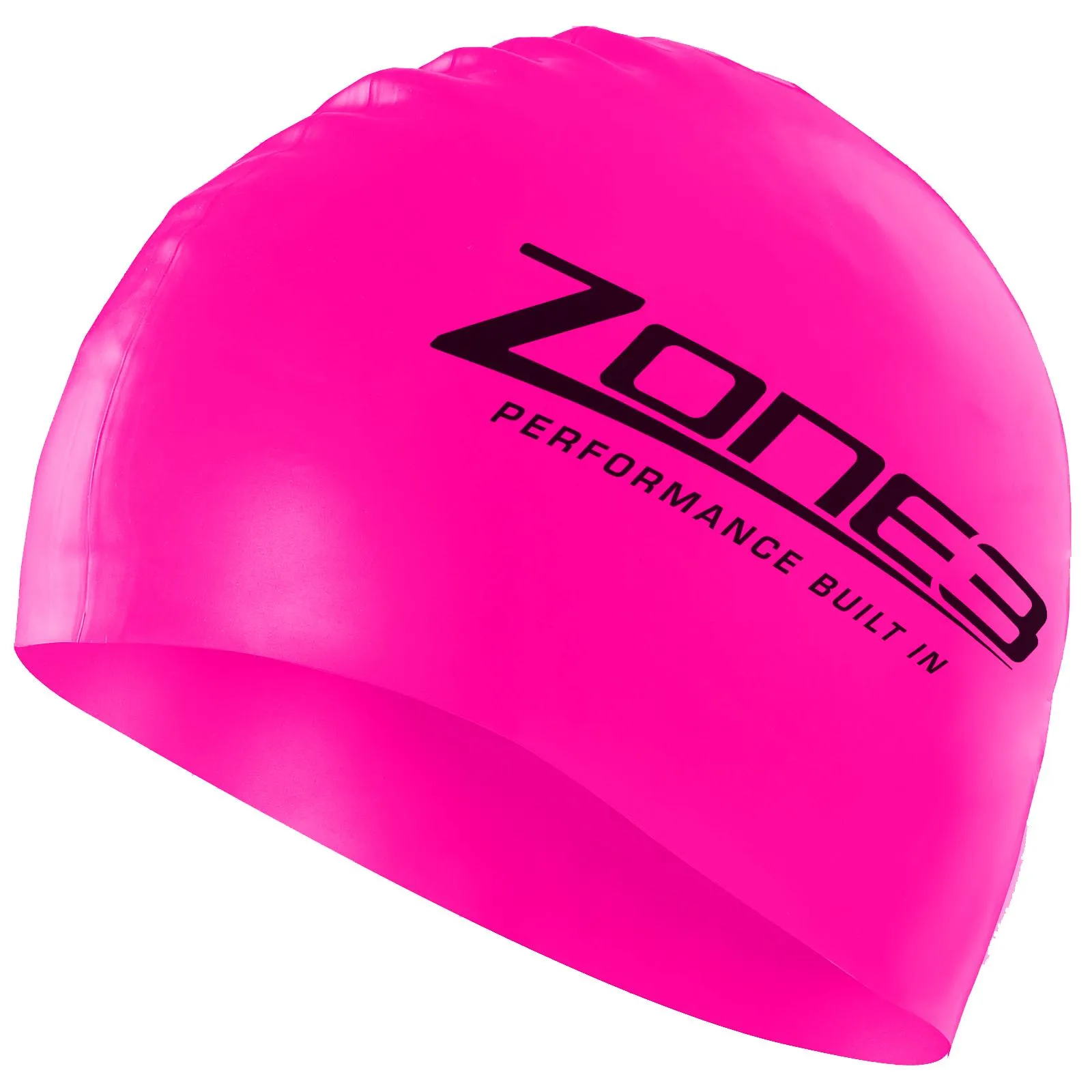 Zone3 Hi Viz Silicone Swim Cap